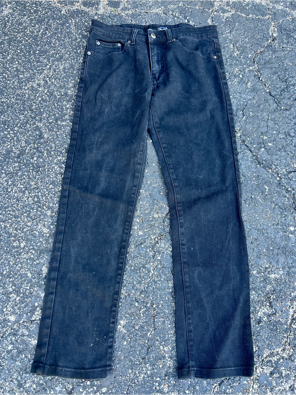 Men's Dark Blue Straight-Leg Jeans